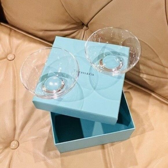 Vintage Tiffany & Co. Crystal Bowls & Original Box - Picture 13 of 16